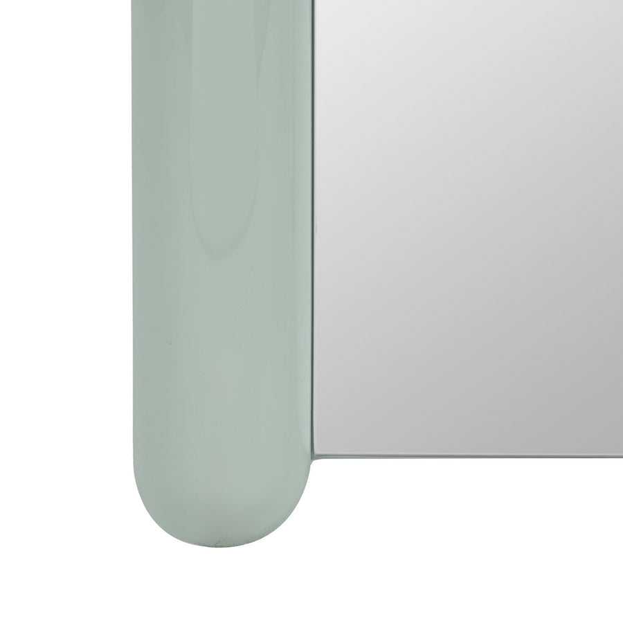 ESPEJO VESTIDOR LACADO VERDE DM 60 X 5 X 160 CM