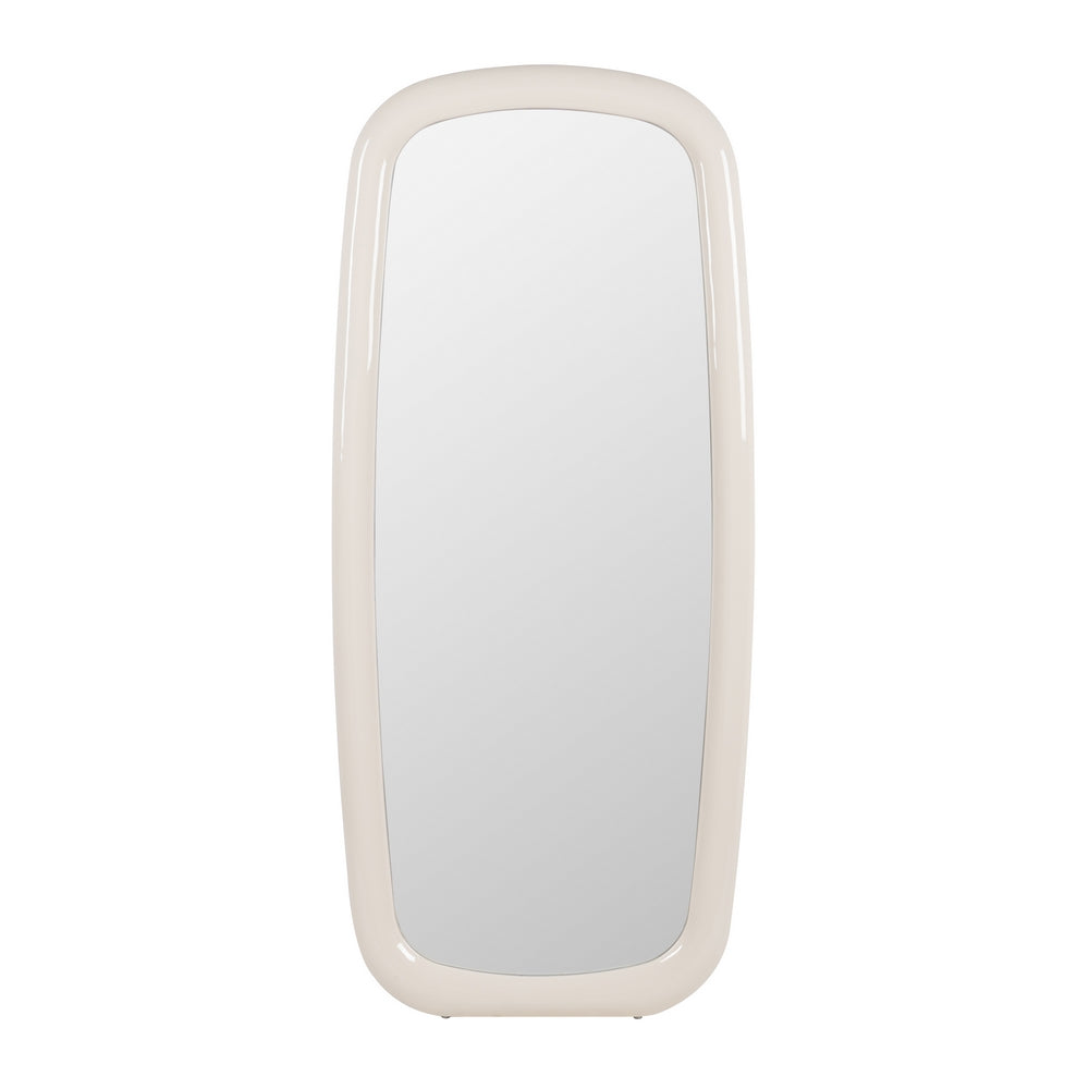 CREAM LACQUERED MDF DECORATIVE MIRROR 80 X 4.50 X 180 CM