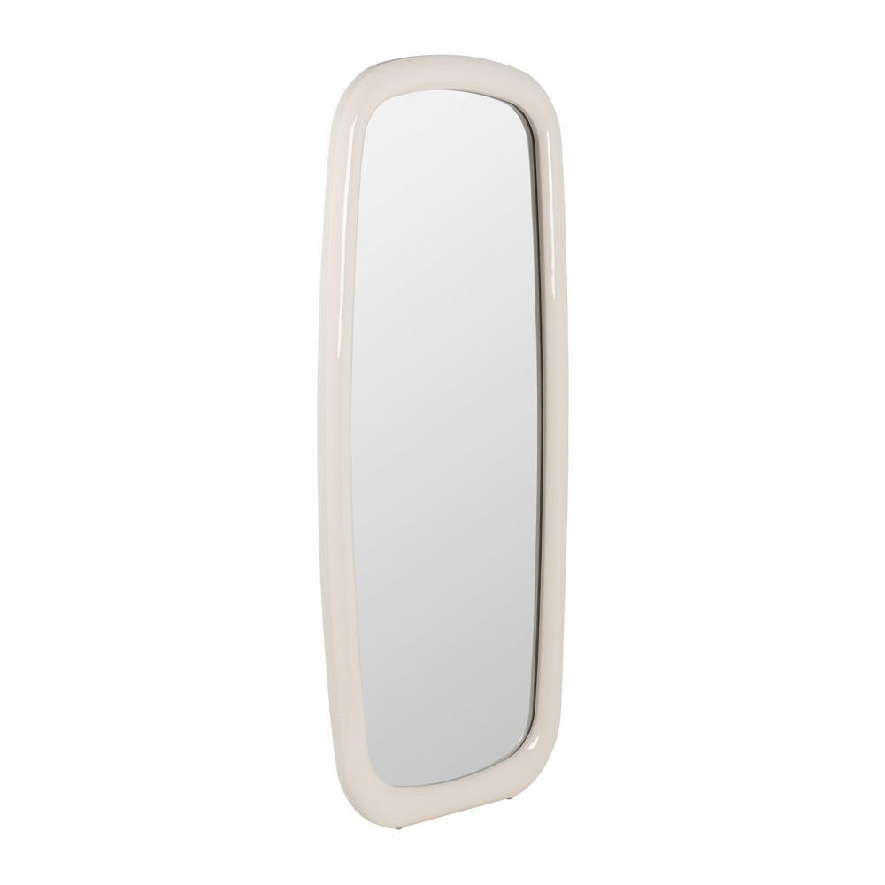 CREAM LACQUERED MDF DECORATIVE MIRROR 80 X 4.50 X 180 CM