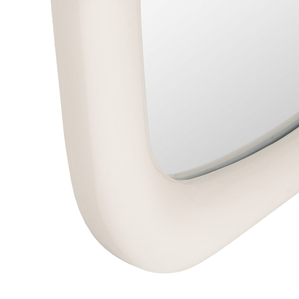 CREAM LACQUERED MDF DECORATIVE MIRROR 80 X 4.50 X 180 CM