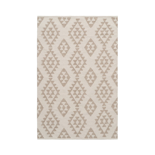 ALFOMBRA BLANCO NATURAL LANA-ALGODÓN 160 X 230 CM