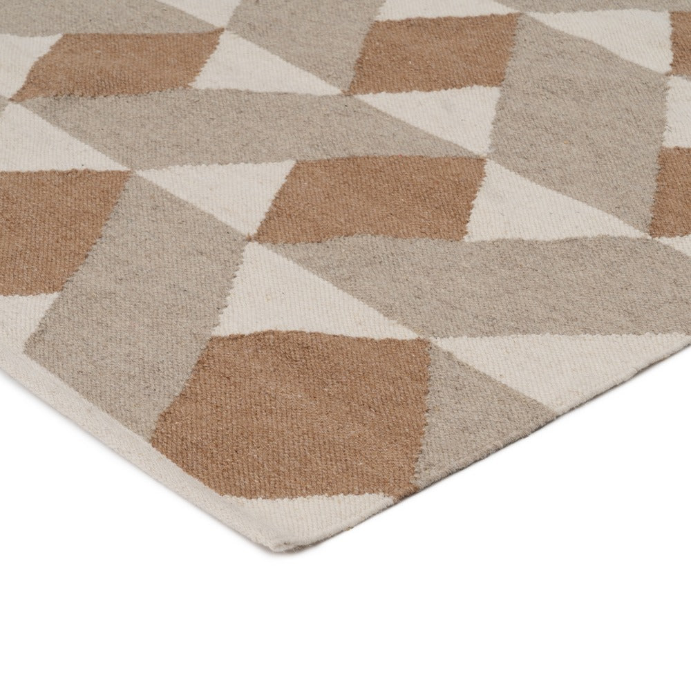 ALFOMBRA MULTICOLOR LANA-ALGODÓN 80 X 150 CM