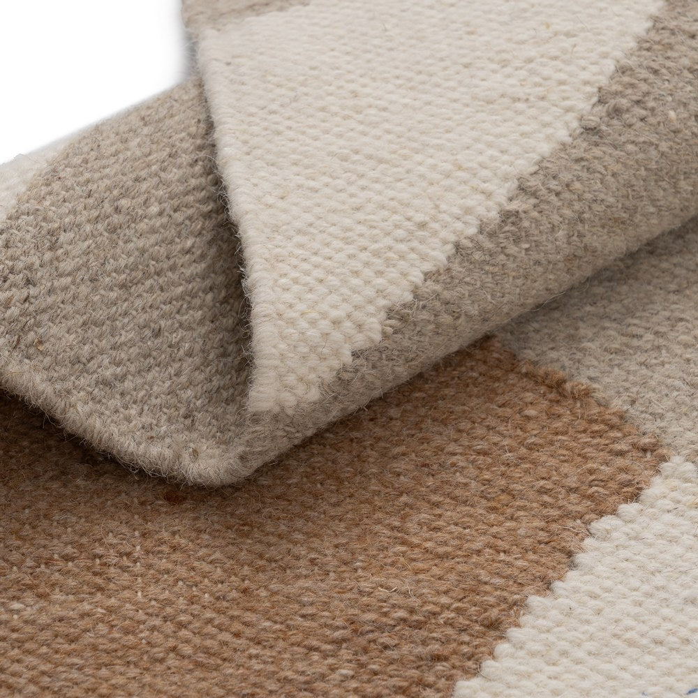 ALFOMBRA MULTICOLOR LANA-ALGODÓN 80 X 150 CM