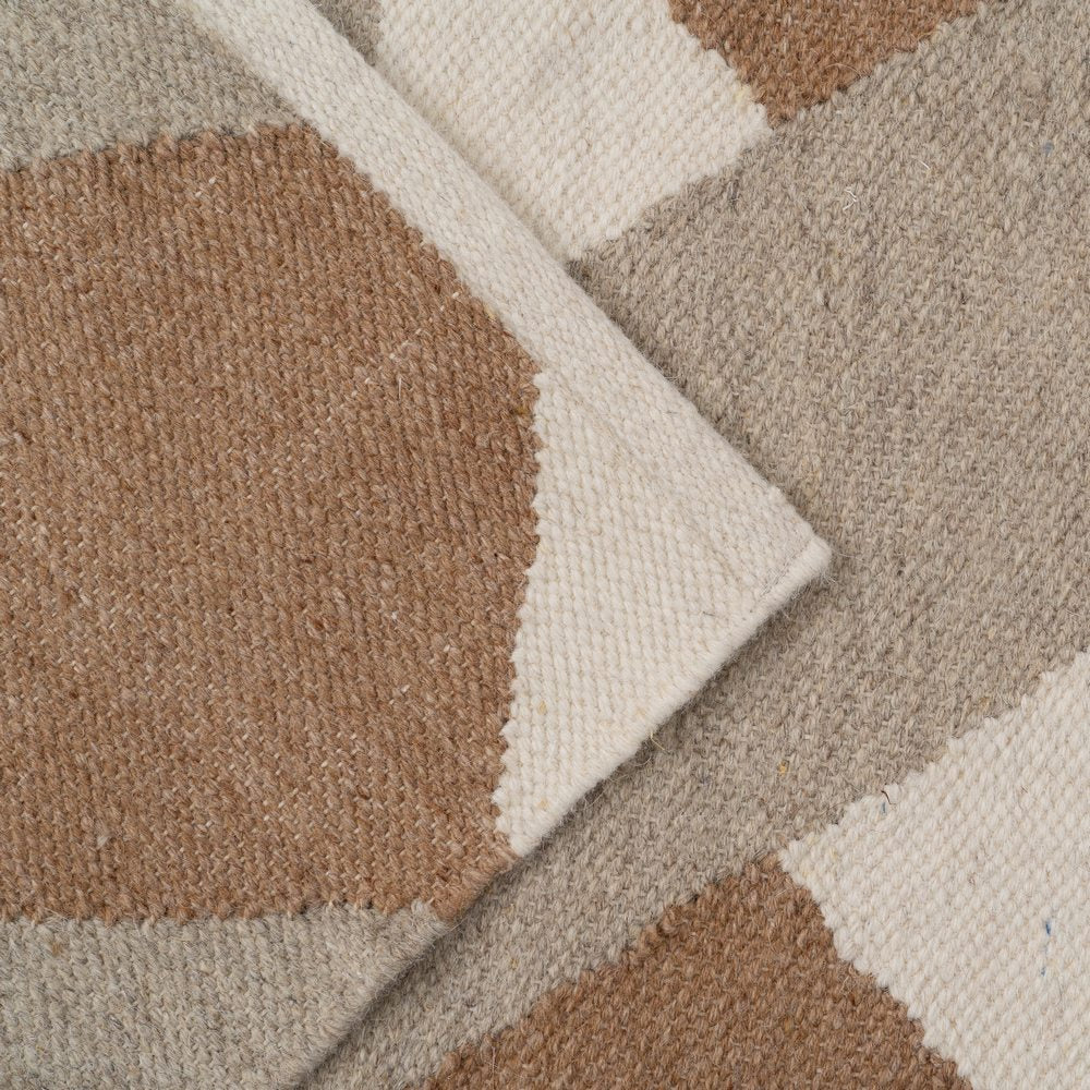 ALFOMBRA MULTICOLOR LANA-ALGODÓN 80 X 150 CM