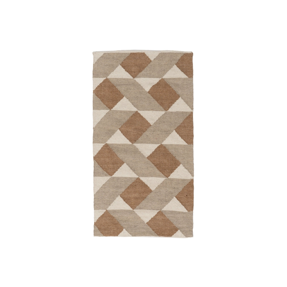 ALFOMBRA MULTICOLOR LANA-ALGOD�N 80 X 150 CM