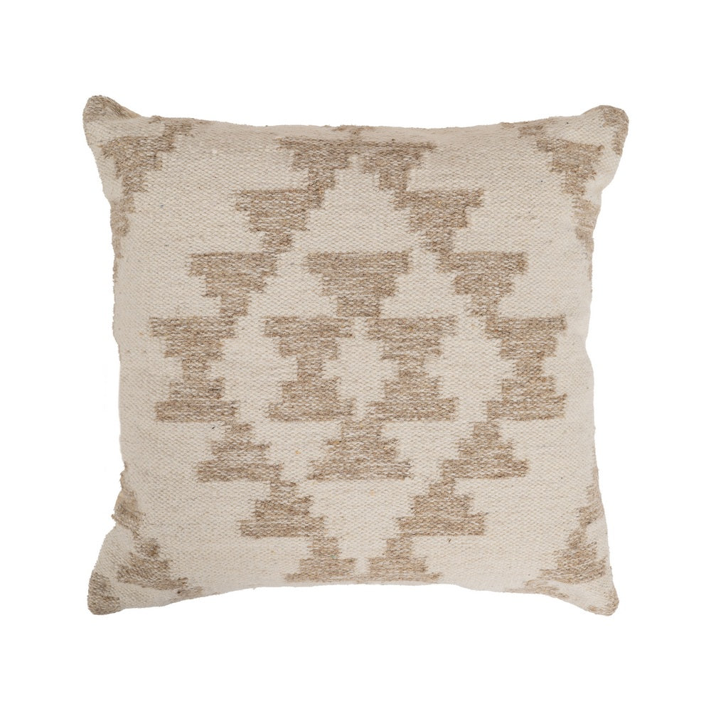 COJ�N BLANCO NATURAL LANA-ALGOD�N 45 X 45 CM