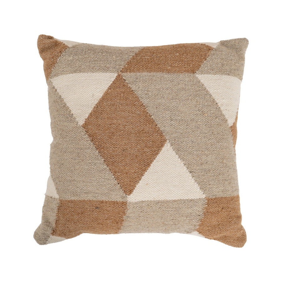 COJÍN MULTICOLOR LANA-ALGODÓN DECORACIÓN 45 X 45 CM