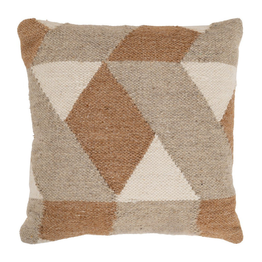 COJÍN MULTICOLOR LANA-ALGODÓN DECORACIÓN 60 X 60 CM