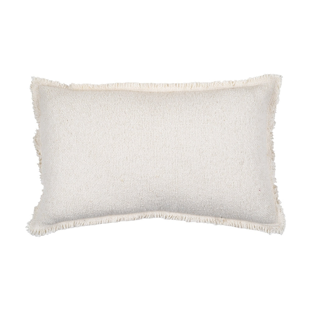 COJÍN BLANCO ALGODÓN-POLIÉSTER 50 X 30 CM
