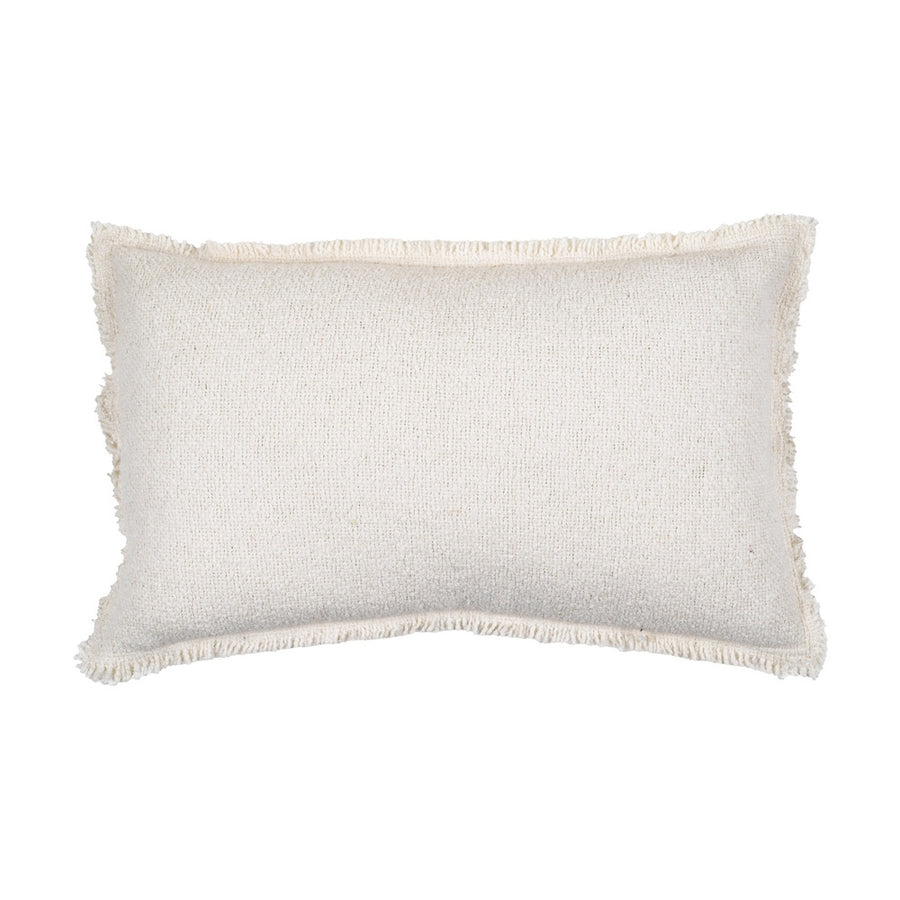 COJÍN BLANCO ALGODÓN-POLIÉSTER 50 X 30 CM