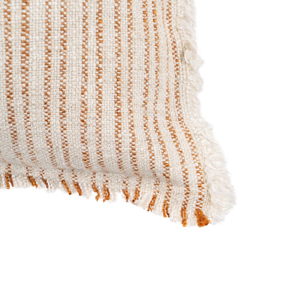 EARTH STRIPED CUSHION VISCOSE / LINEN 50 X 50 CM