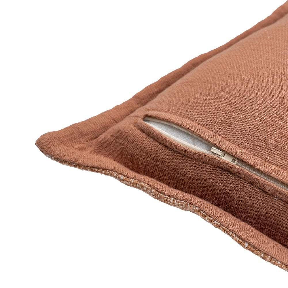 EARTH VISCOUS CUSHION / POLYESTER 50 X 30 CM