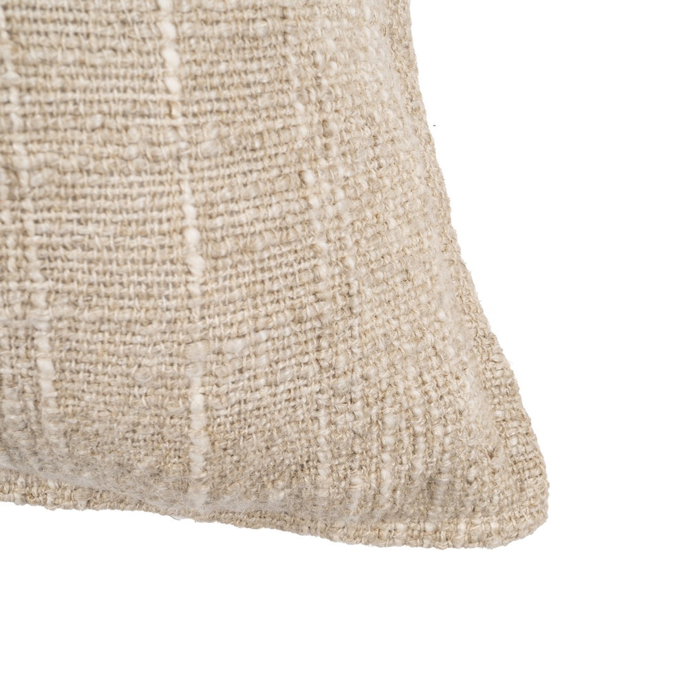NATURAL LINEN CUSHION 60 X 60 CM