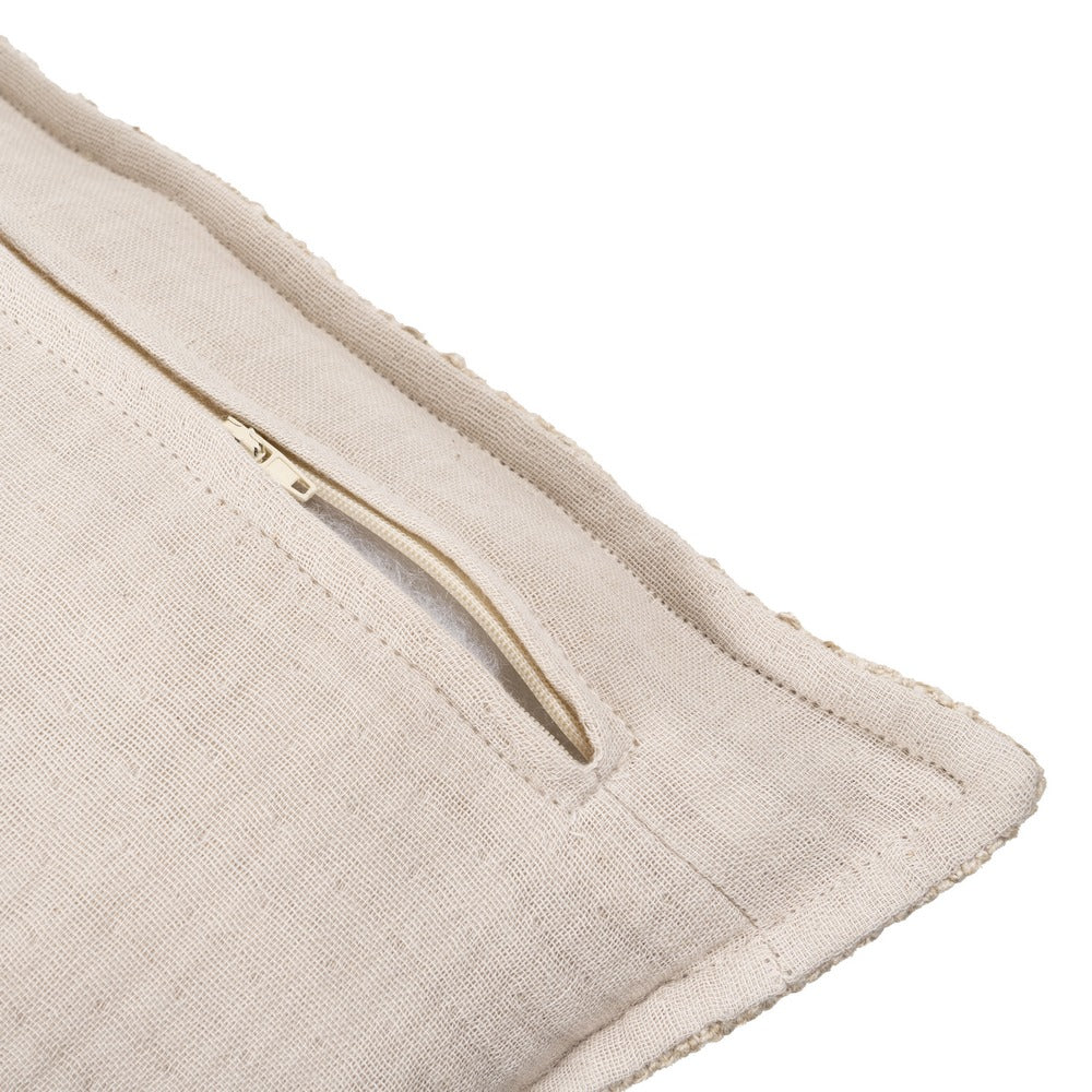 NATURAL LINEN CUSHION 60 X 60 CM
