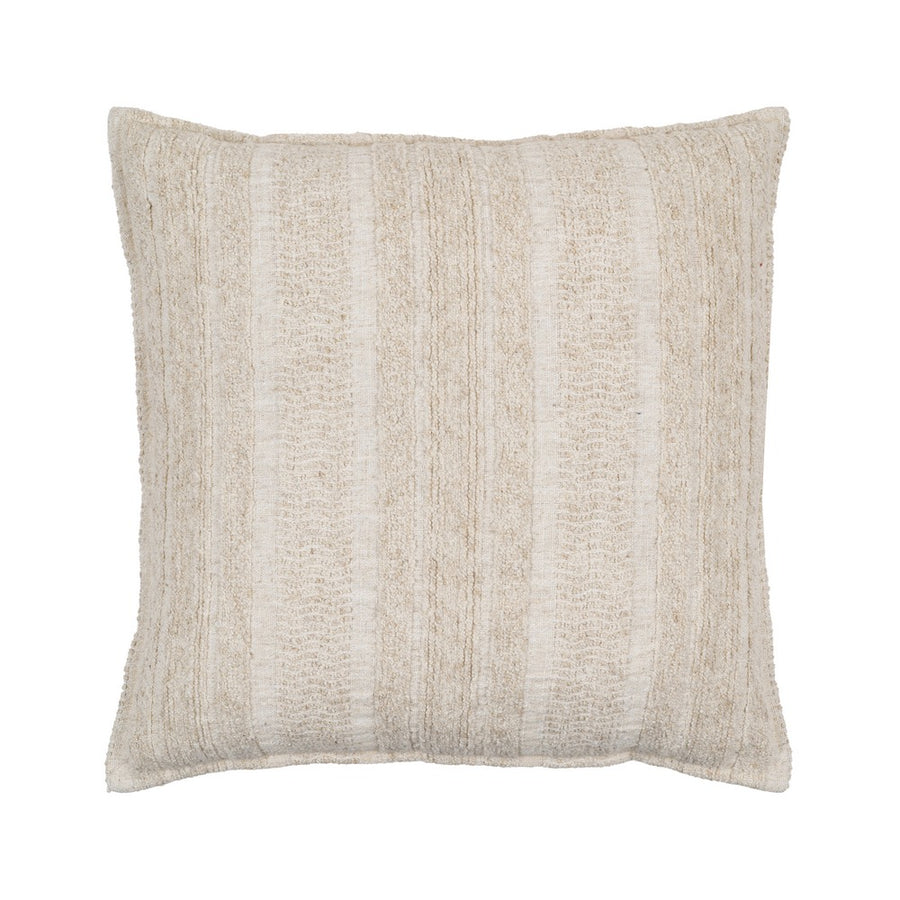 NATURAL COTTON-POLYESTER CUSHION 45 X 45 CM
