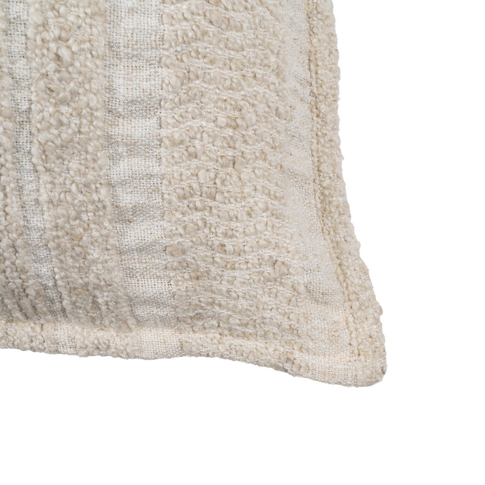 NATURAL COTTON-POLYESTER CUSHION 60 X 60 CM