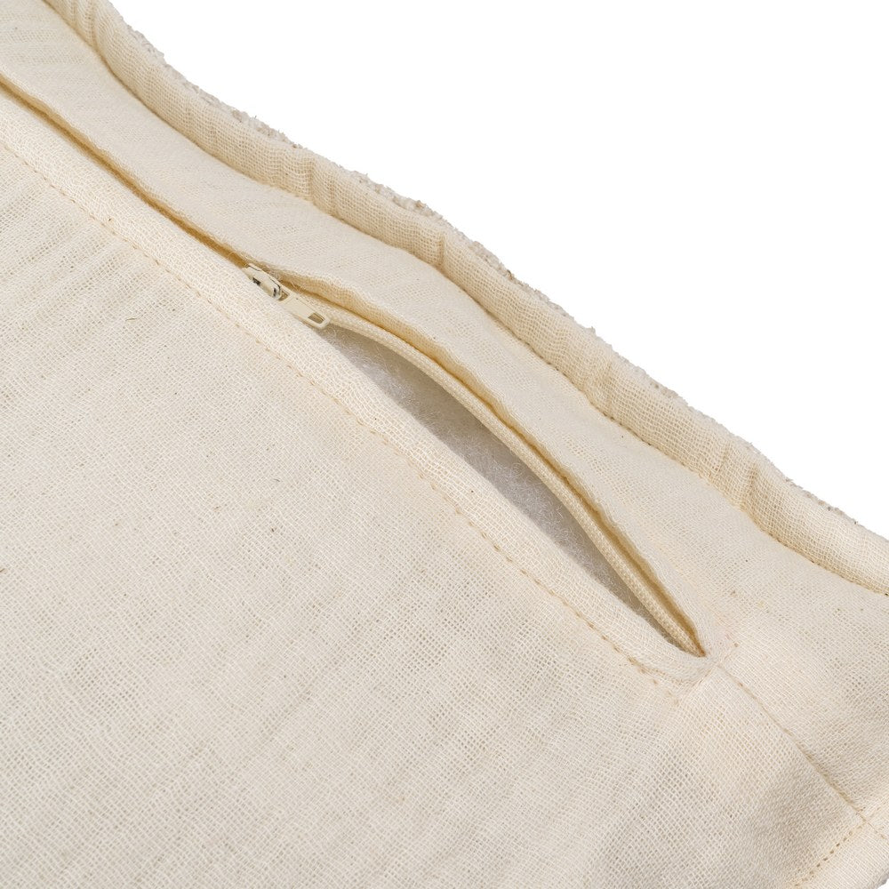 NATURAL COTTON-POLYESTER CUSHION 60 X 60 CM