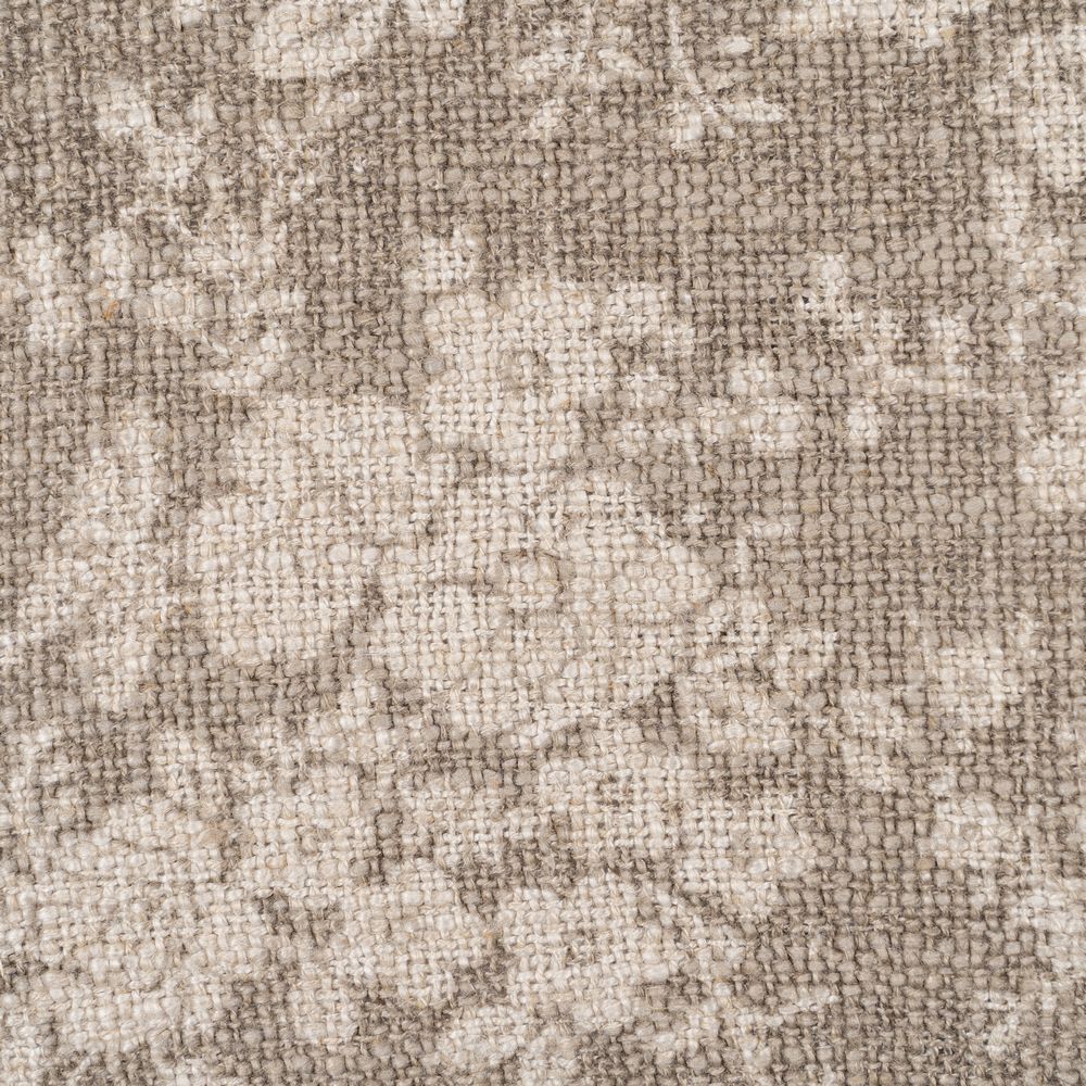 DARK BEIGE FLOWERS CUSHION 60 X 40 CM