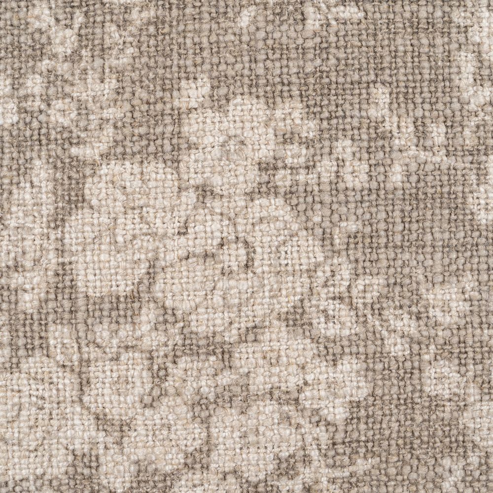 DARK BEIGE FLOWERS CUSHION 45 X 45 CM