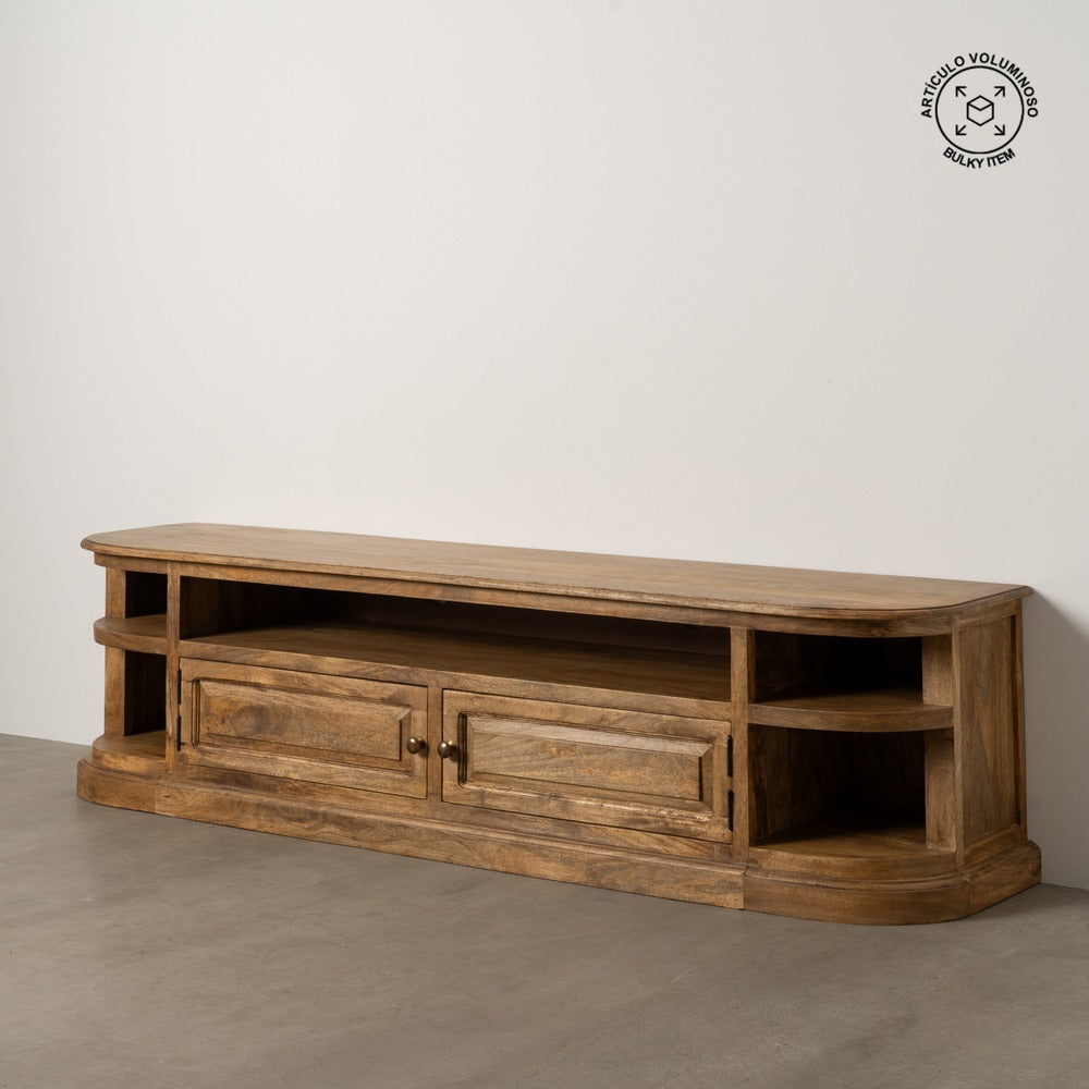 NATURAL MANGO WOOD TV UNIT LIVING ROOM 198 X 45 X 50 CM