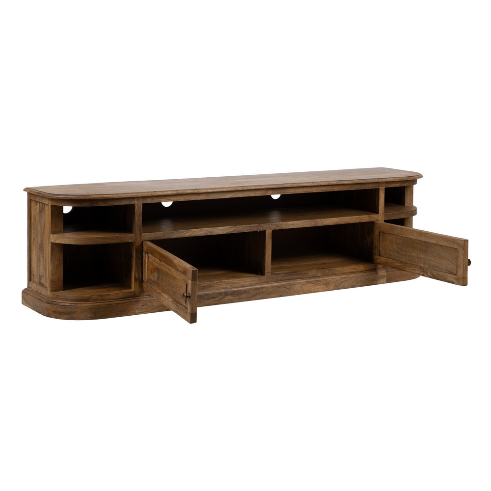 NATURAL MANGO WOOD TV UNIT LIVING ROOM 198 X 45 X 50 CM