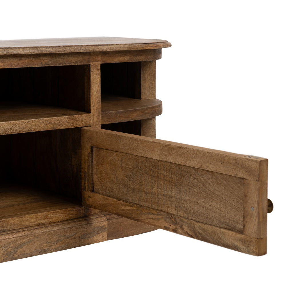 NATURAL MANGO WOOD TV UNIT LIVING ROOM 198 X 45 X 50 CM