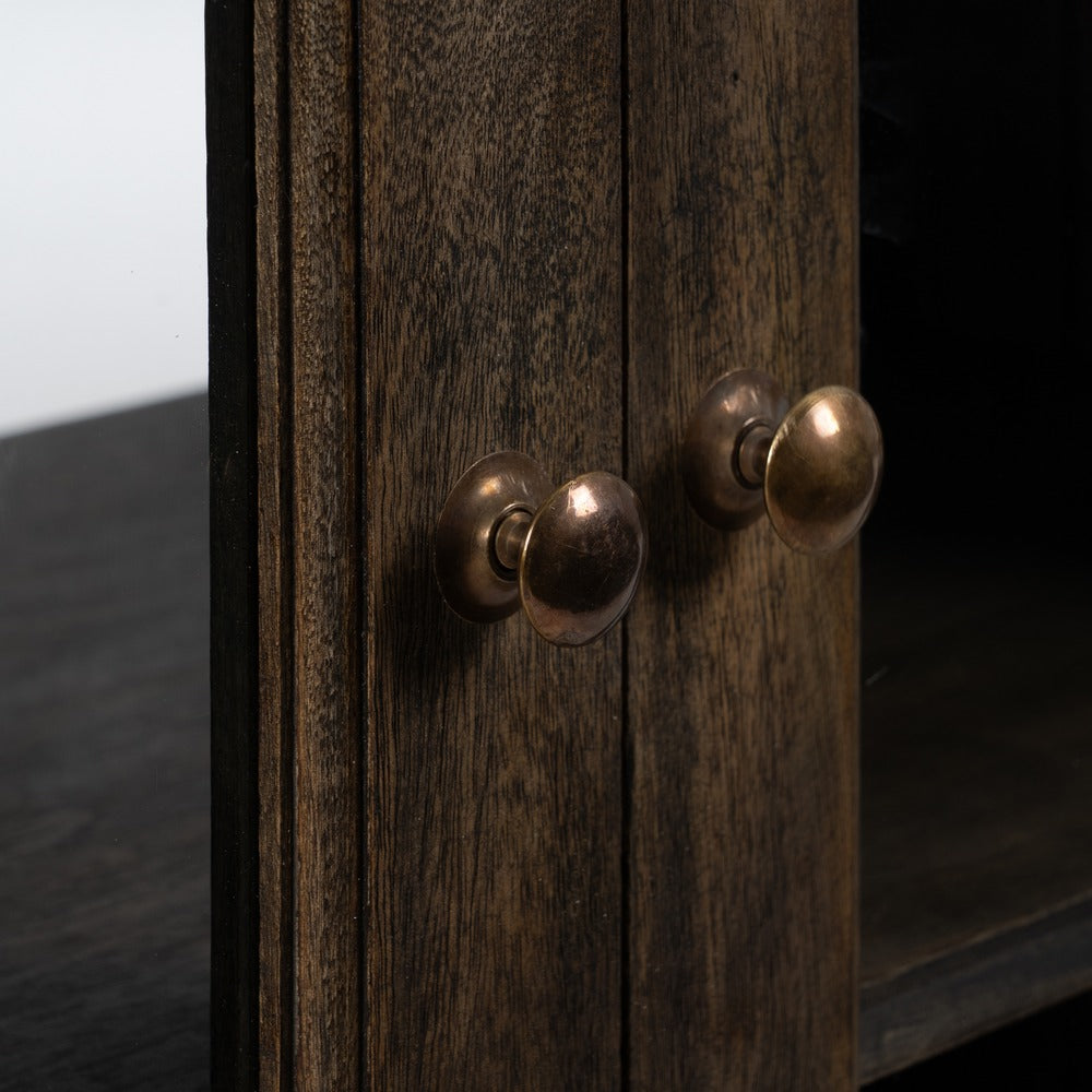MARBLE/WOOD KITCHEN ISLAND 140 X 50 X 80 CM