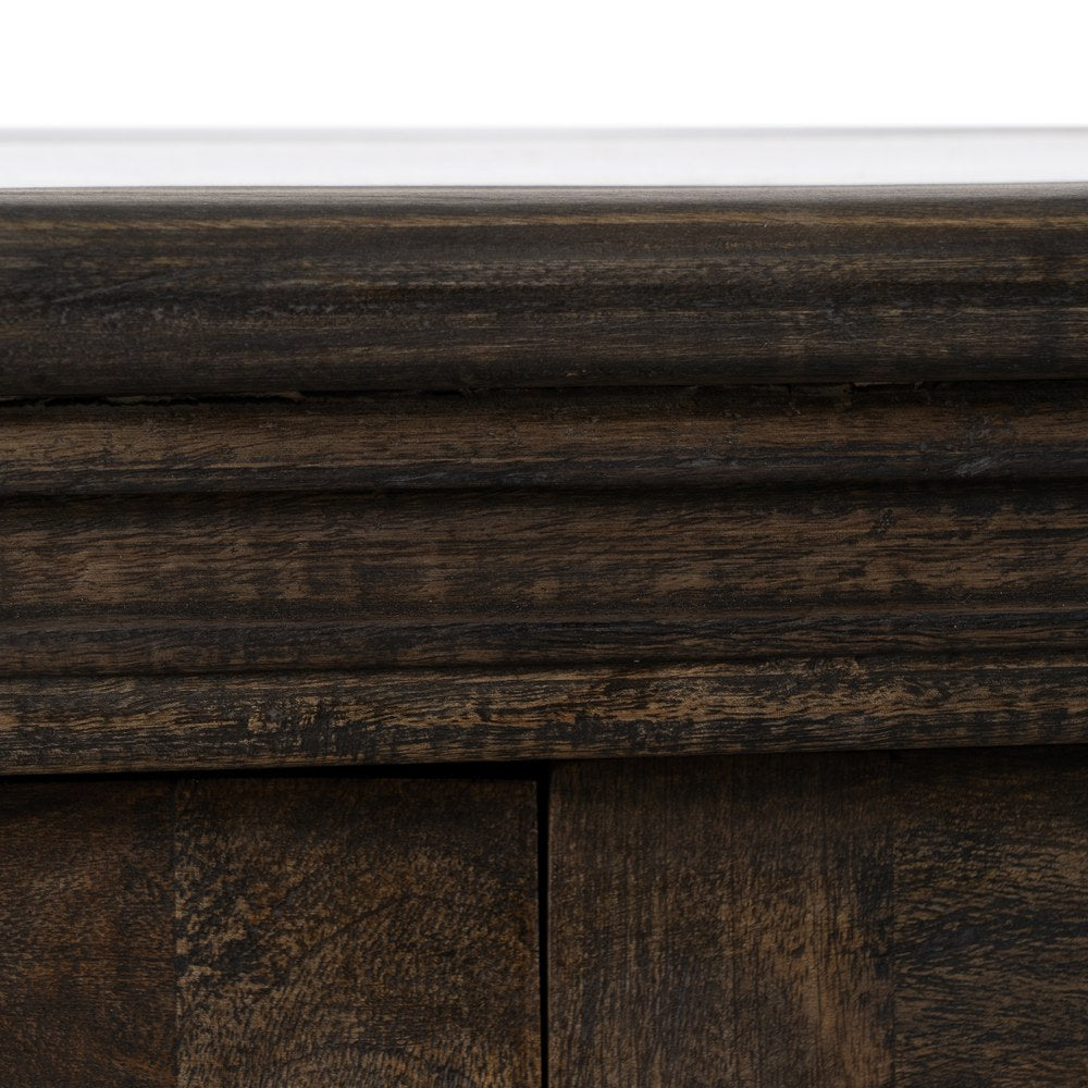 MARBLE/WOOD KITCHEN ISLAND 140 X 50 X 80 CM