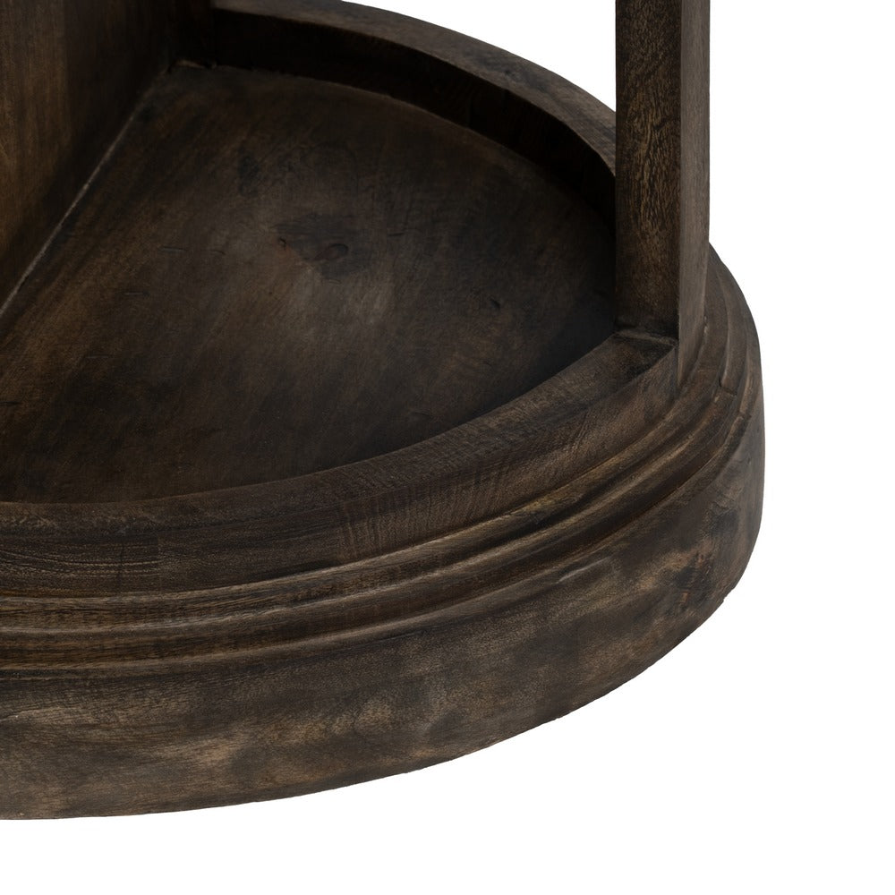 MARBLE/WOOD KITCHEN ISLAND 140 X 50 X 80 CM