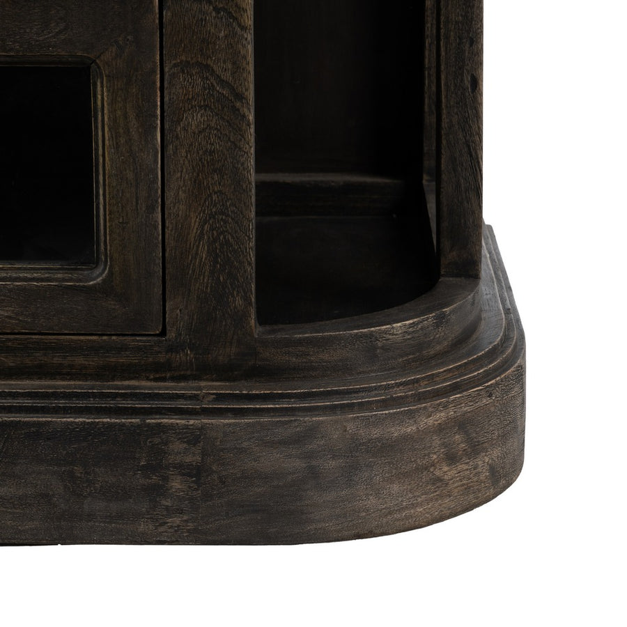 MARBLE/WOOD KITCHEN SIDEBOARD 155 X 51 X 88 CM