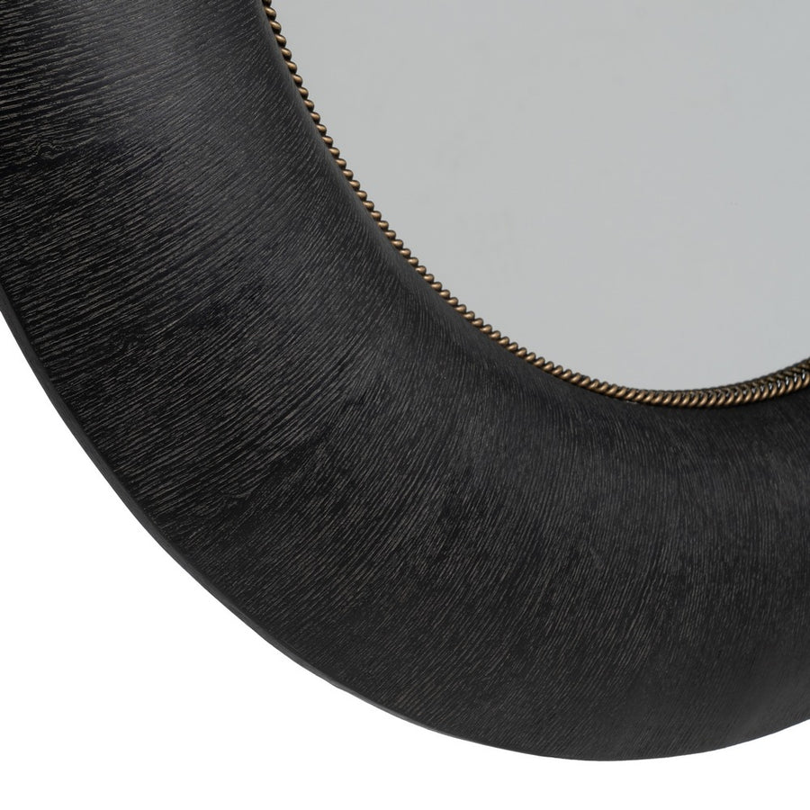 ESPEJO NEGRO DM-MADERA 100,50 X 5,50 X 110,50 CM