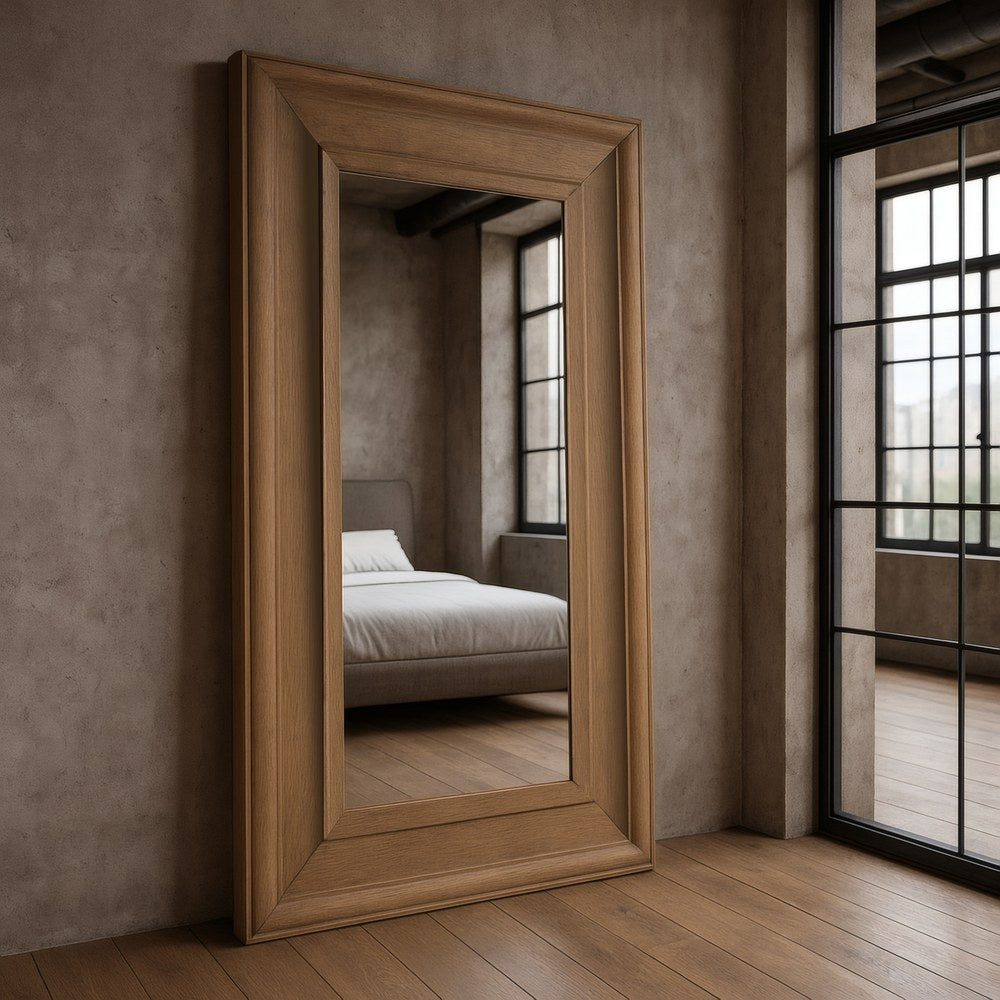 ESPEJO NATURAL DM-MADERA 125 X 9 X 201 CM