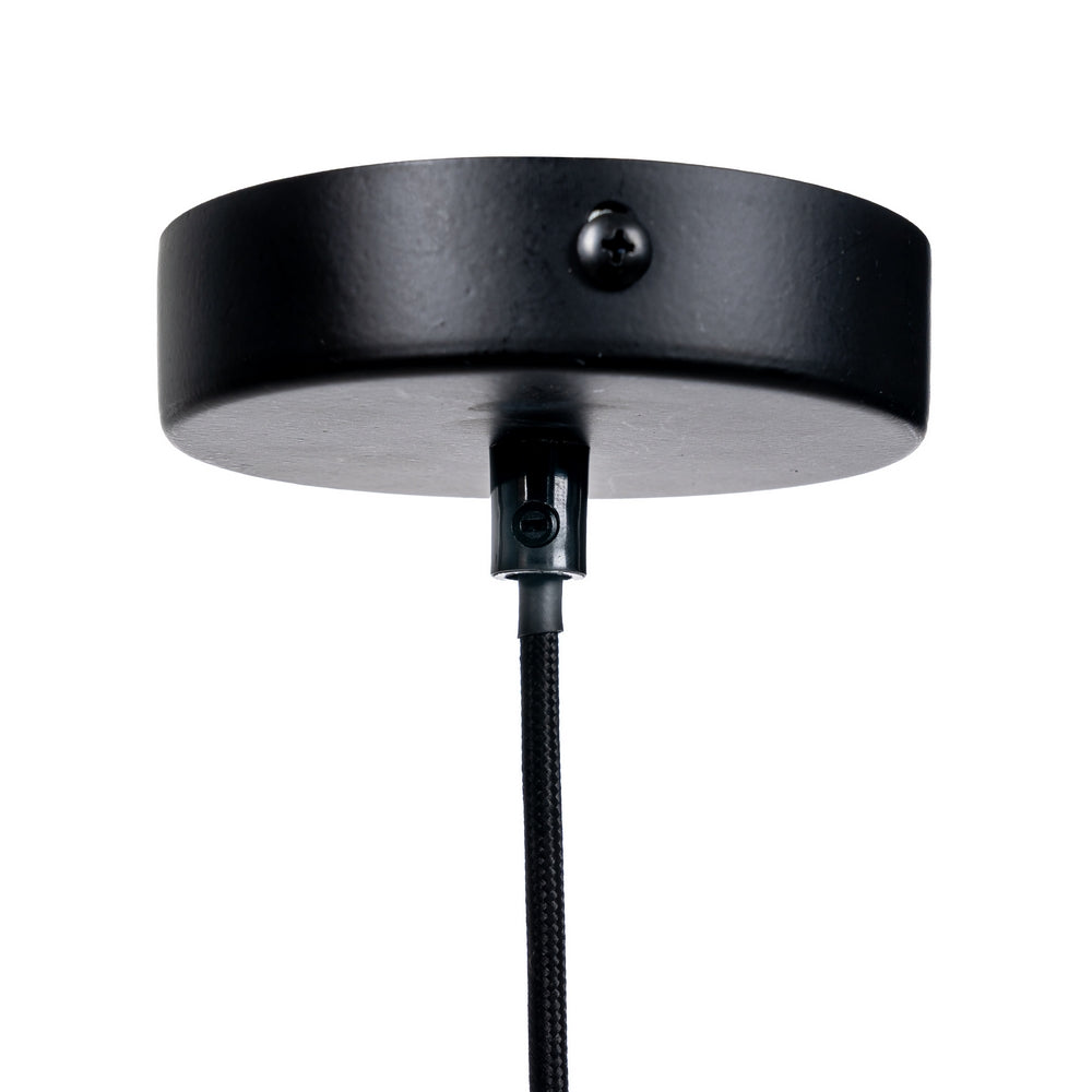 ORANGE METAL-GLASS CEILING LAMP 25 X 25 X 23 CM