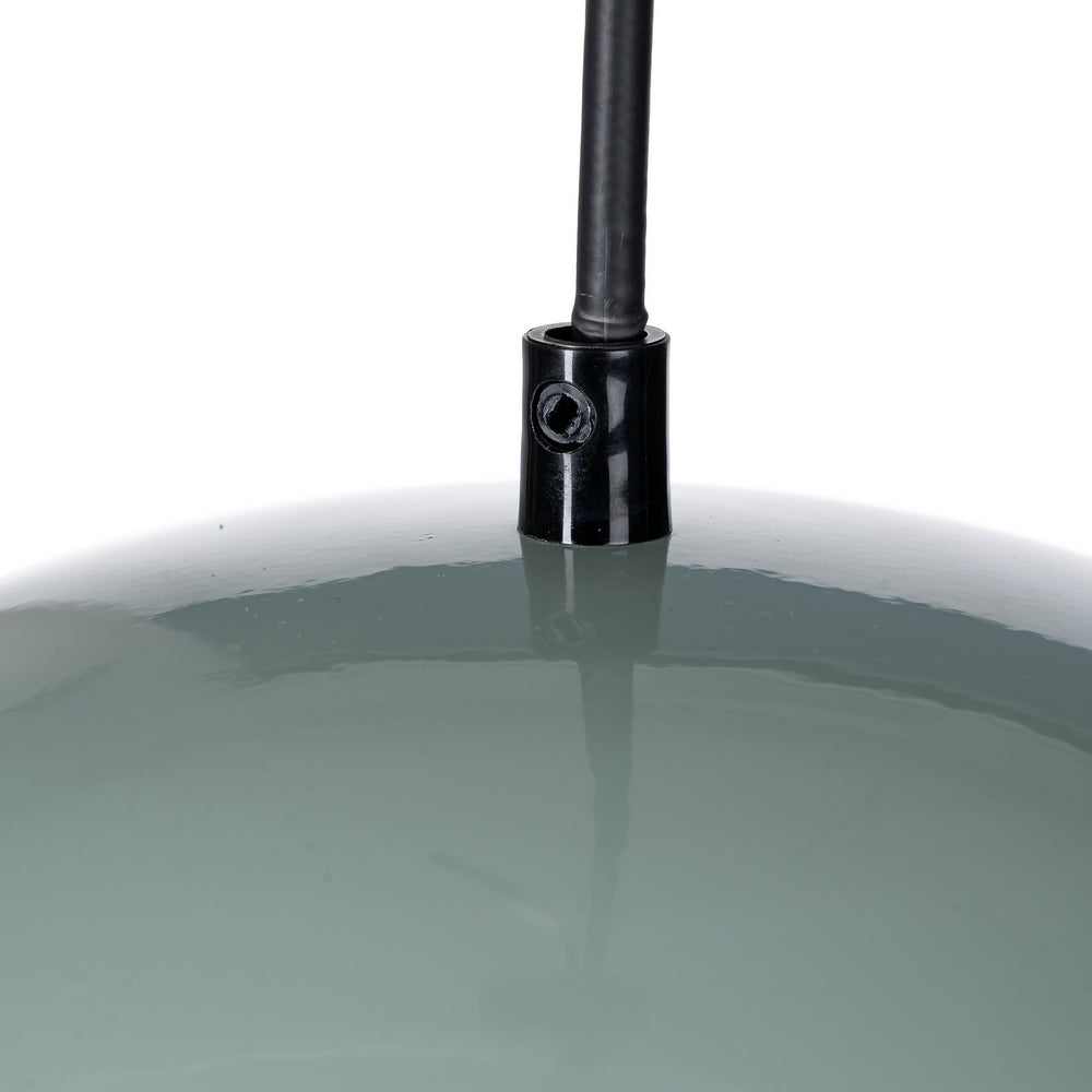 LIGHT GREEN METAL CEILING LAMP 30 X 30 X 22 CM