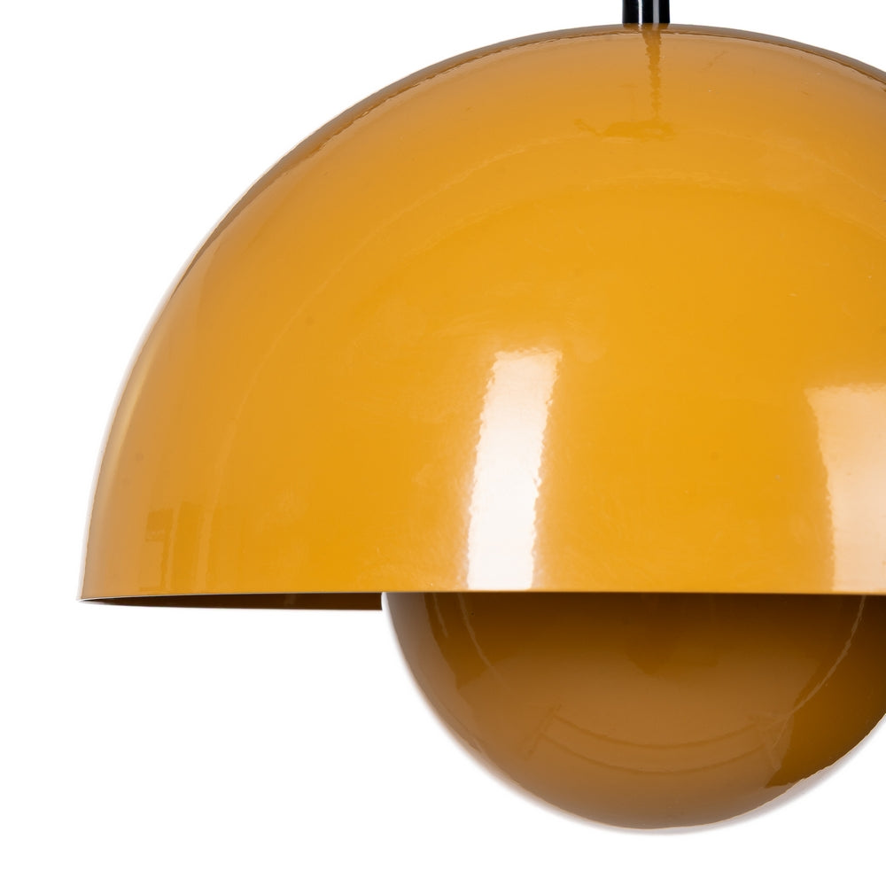 ORANGE METAL CEILING LAMP 30 X 30 X 22 CM