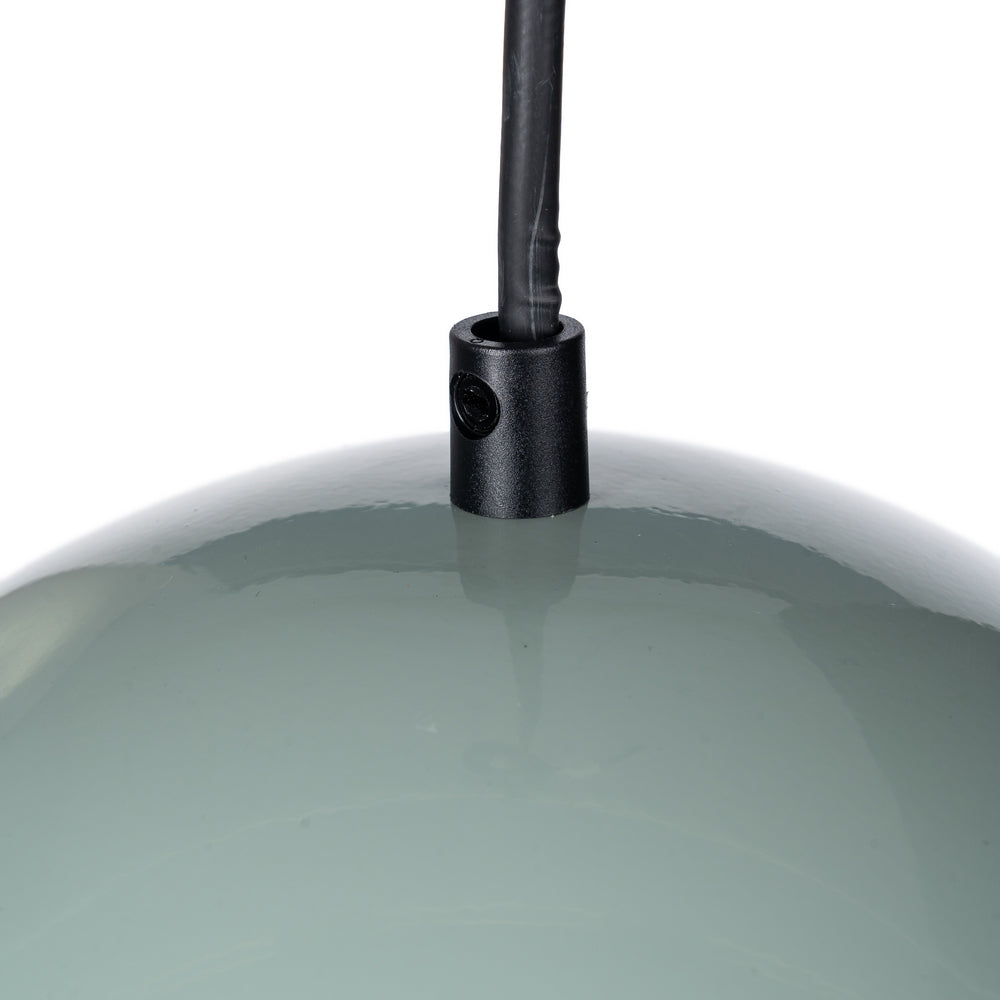 LIGHT GREEN METAL CEILING LAMP 20 X 20 X 15 CM