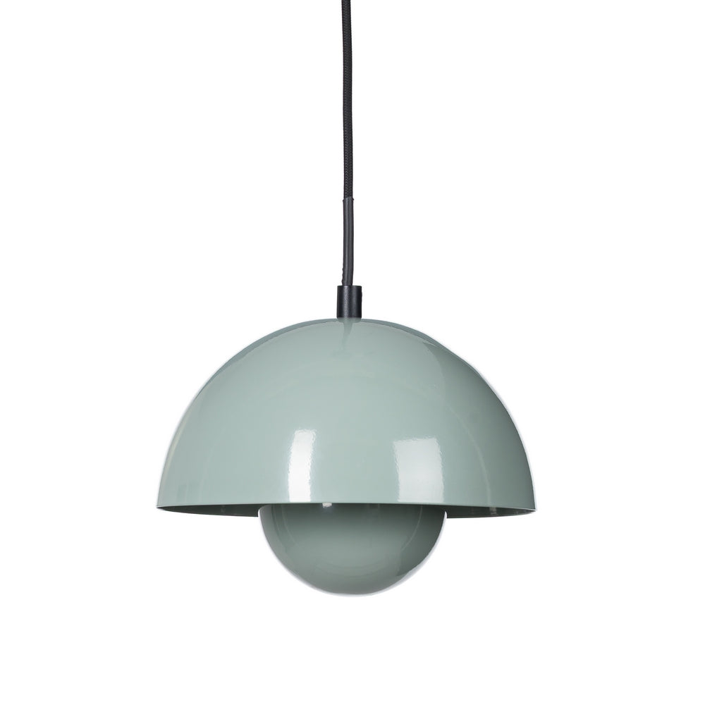 LIGHT GREEN METAL CEILING LAMP 20 X 20 X 15 CM