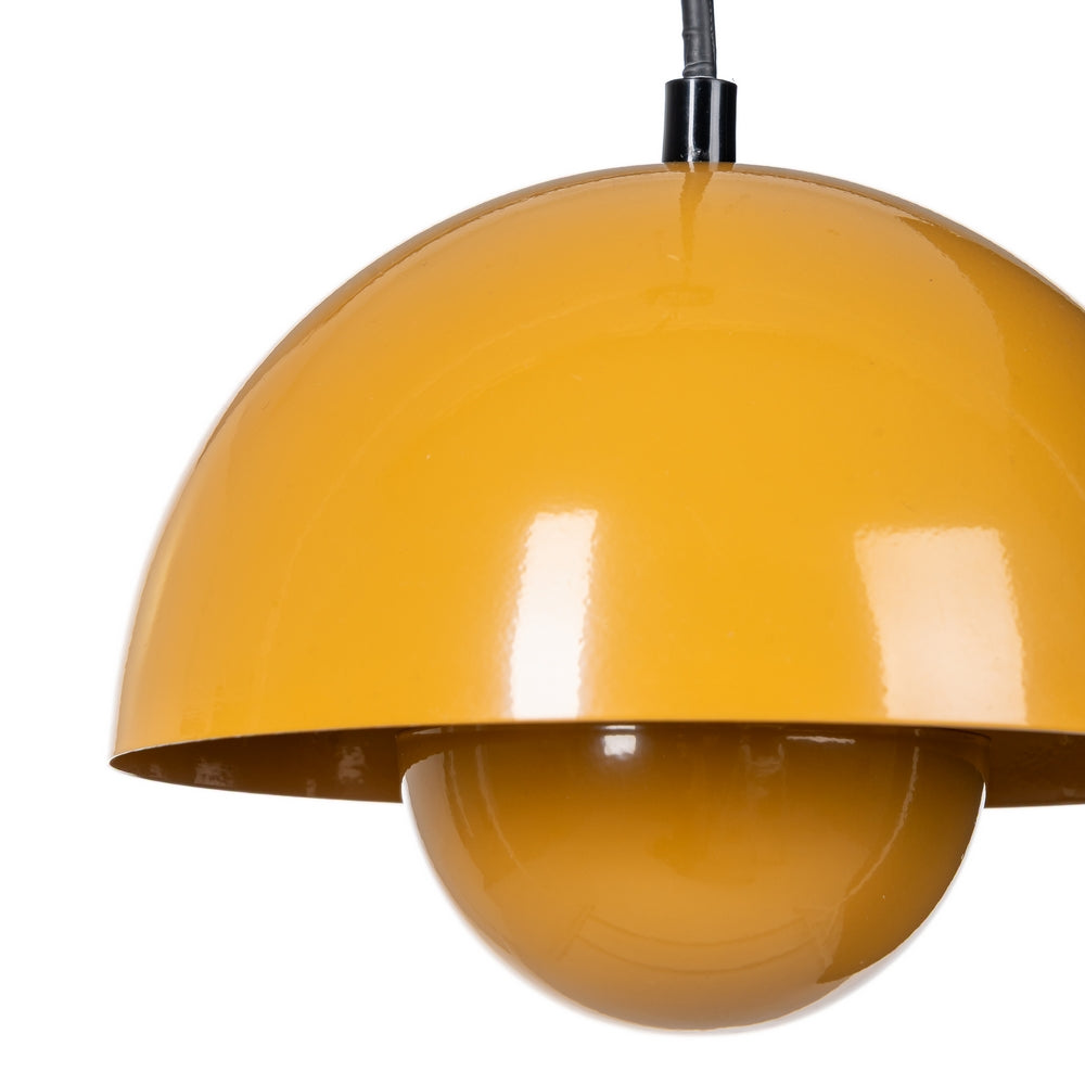 ORANGE METAL CEILING LAMP 20 X 20 X 15 CM