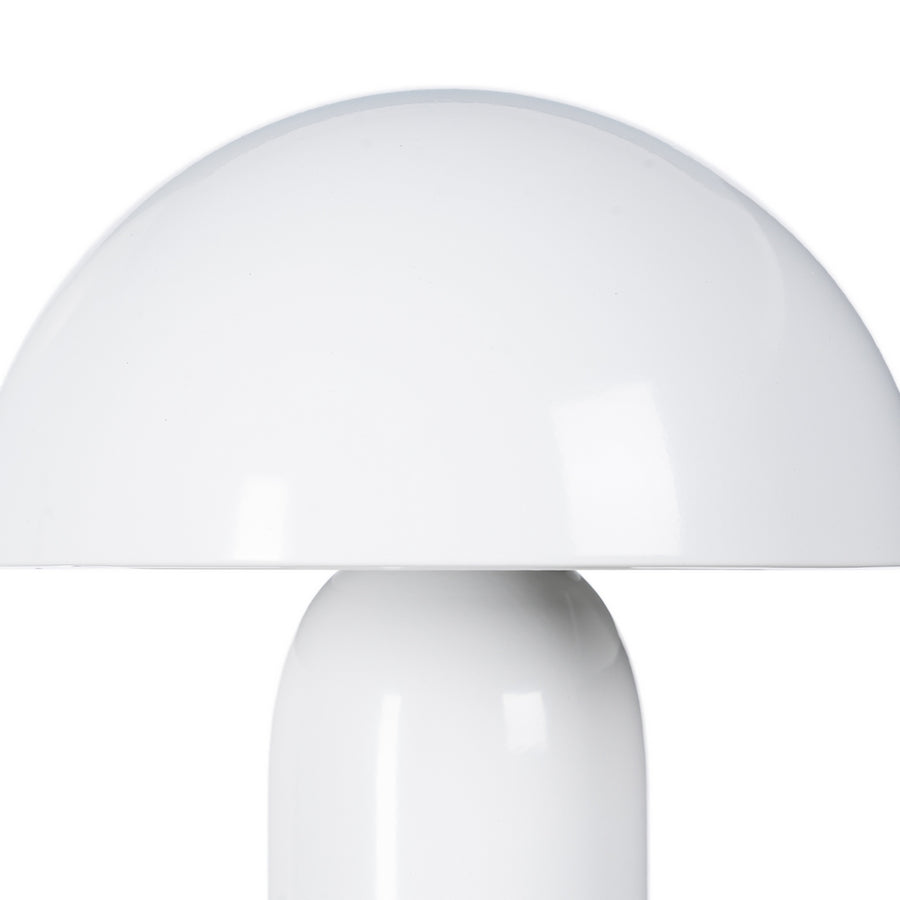LÁMPARA MESA BLANCO METAL 20 X 20 X 24,50 CM