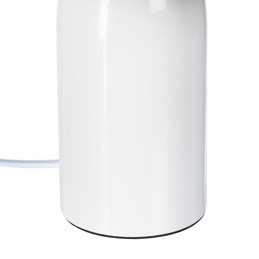 LÁMPARA MESA BLANCO METAL 20 X 20 X 24,50 CM