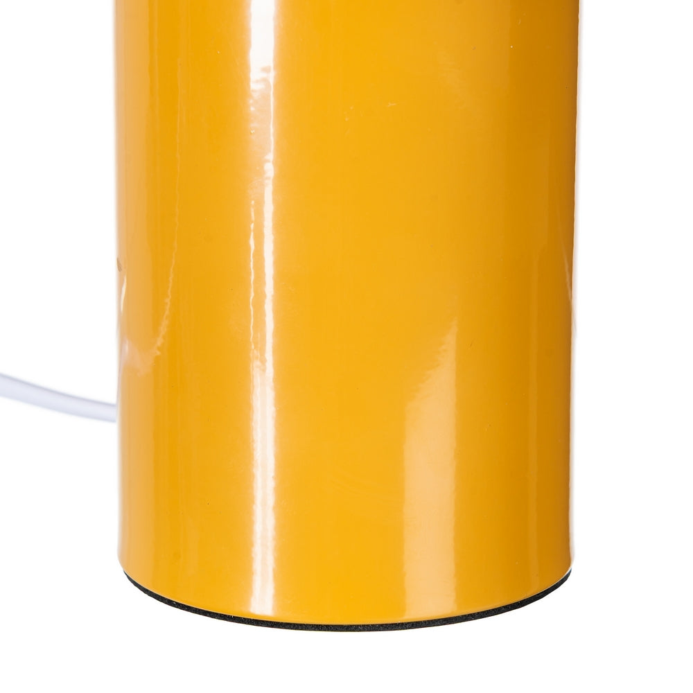 LÁMPARA MESA NARANJA METAL 20 X 20 X 24,50 CM