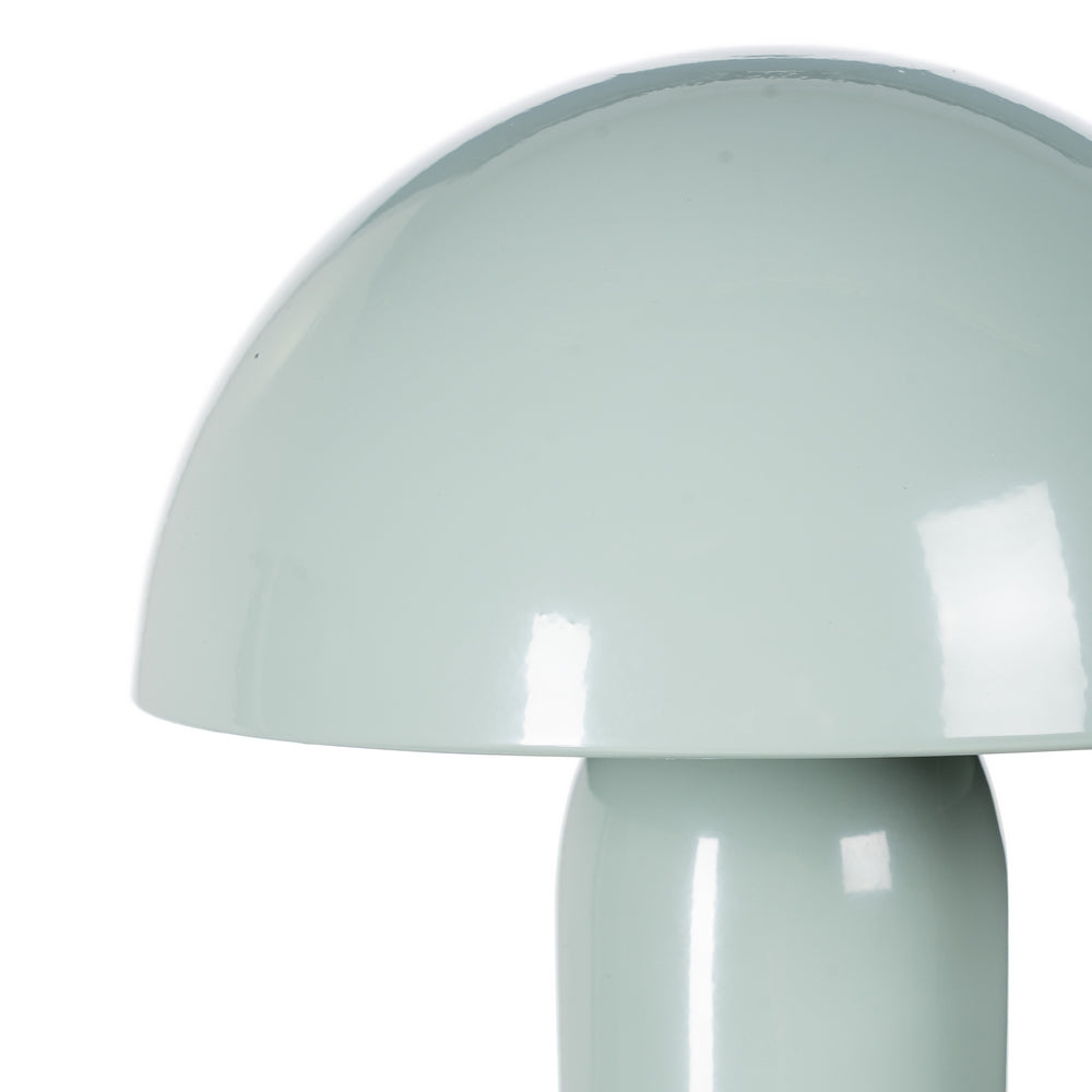 LIGHT GREEN METAL TABLE LAMP 22 X 22 X 31.50 CM
