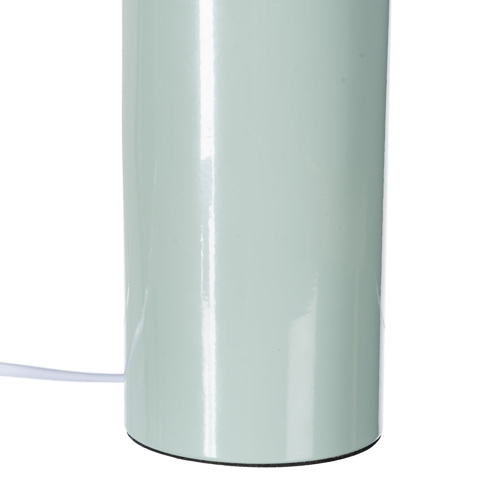 LIGHT GREEN METAL TABLE LAMP 22 X 22 X 31.50 CM