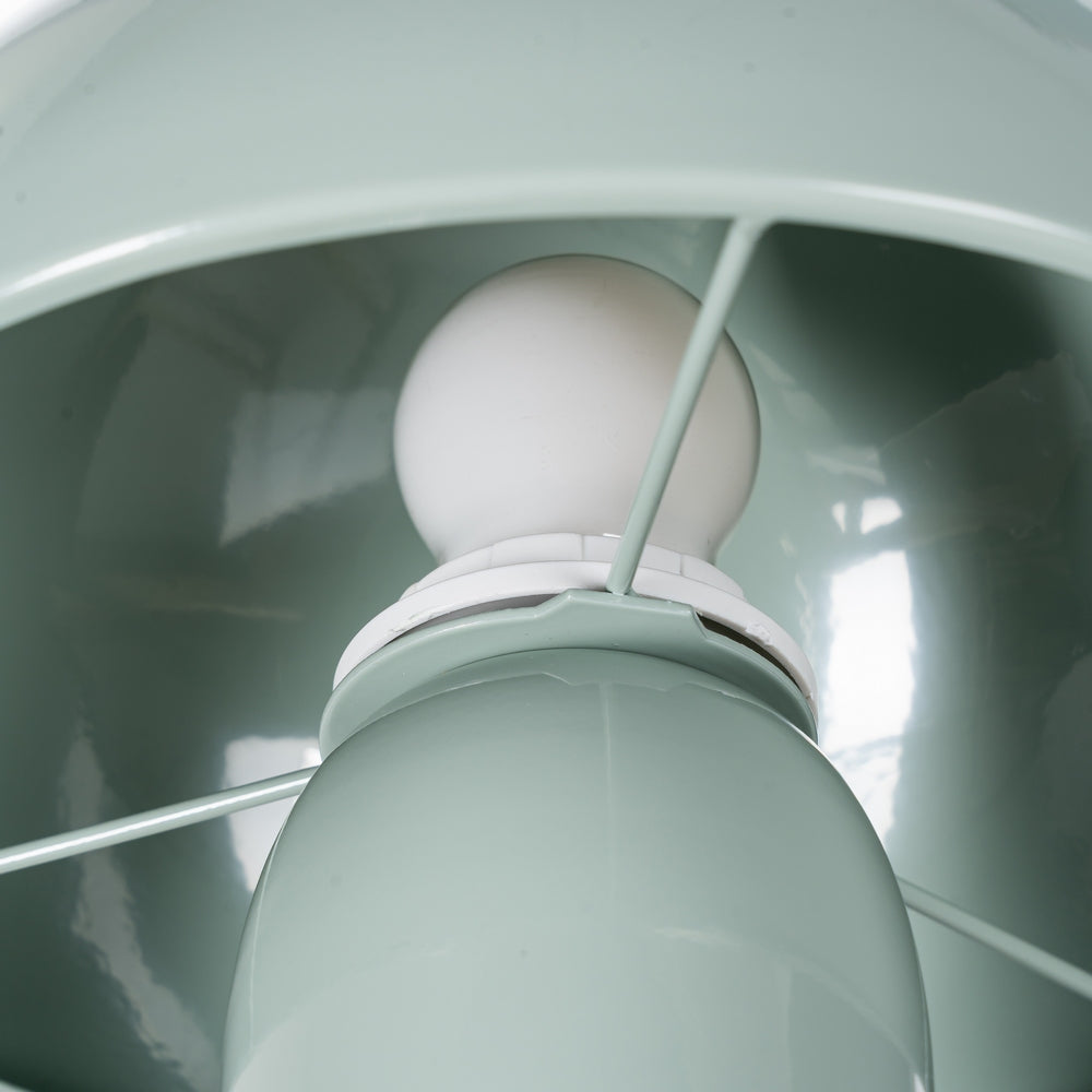 LIGHT GREEN METAL TABLE LAMP 22 X 22 X 31.50 CM