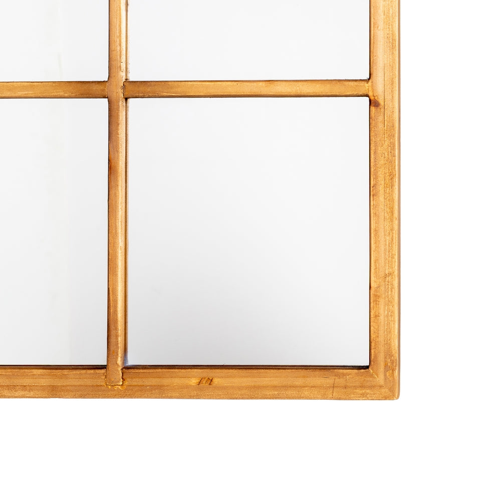 MIRROR NATURAL WOOD DECORATION 90 X 3 X 120 CM