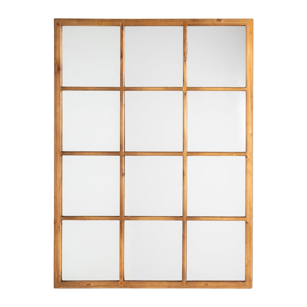 ESPEJO NATURAL MADERA DECORACIÓN 90 X 3 X 120 CM