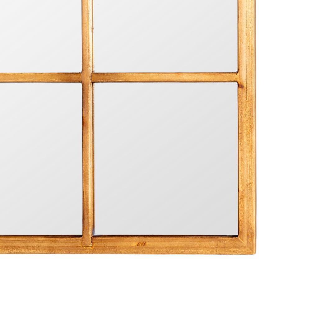 WOODEN NATURAL MIRROR DECORATION 90 X 3 X 180 CM