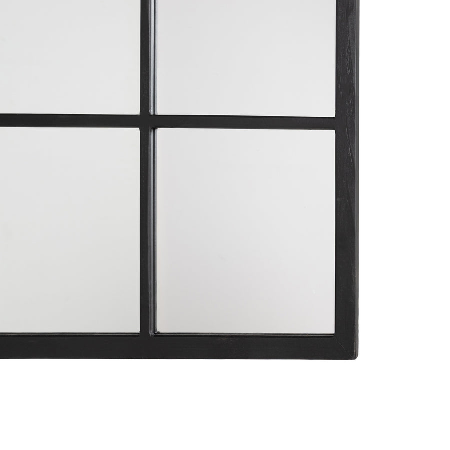 ESPEJO NEGRO MADERA DECORACIÓN 90 X 3 X 120 CM