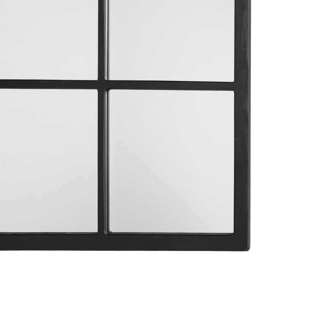 ESPEJO NEGRO MADERA DECORACIÓN 90 X 3 X 120 CM