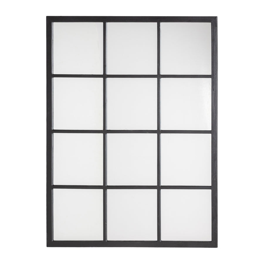 ESPEJO NEGRO MADERA DECORACIÓN 90 X 3 X 120 CM